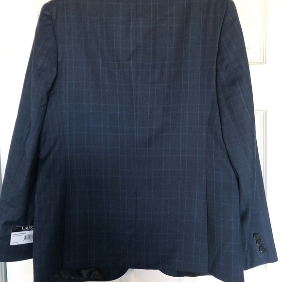 Boys NWT Ralph Lauren 18R Blue Stripe Blazer - Picture 6 of 7